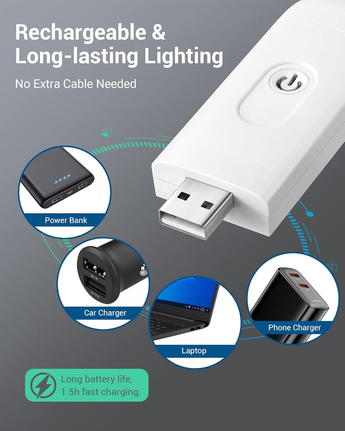 The Night Scholar™ – USB Rechargeable Book Light with Adjustable Eye-Shield Technology