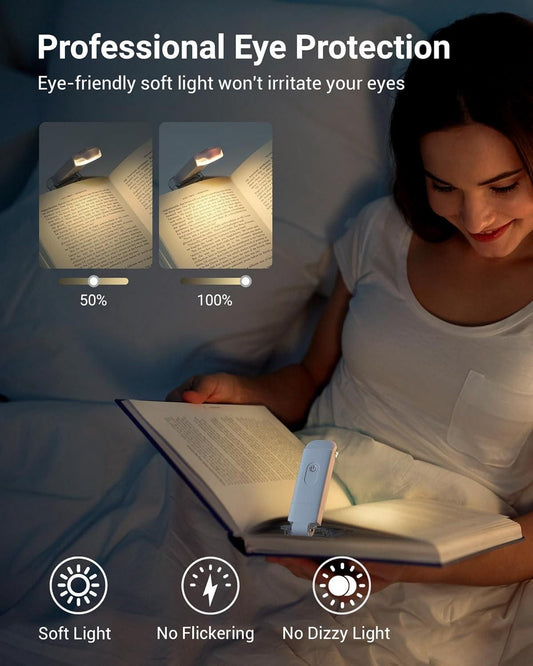 The Night Scholar™ – USB Rechargeable Book Light with Adjustable Eye-Shield Technology